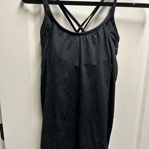 Athleta woman Black Strappy Tank Top size XS/ NWOT